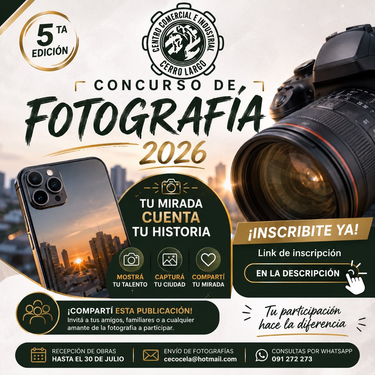Lanzamiento 5ta Edición del Concurso de Fotografía 2026
