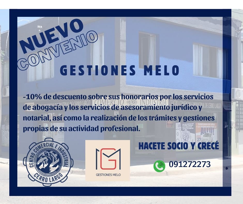 Firma de convenio con la empresa  Gestiones Melo